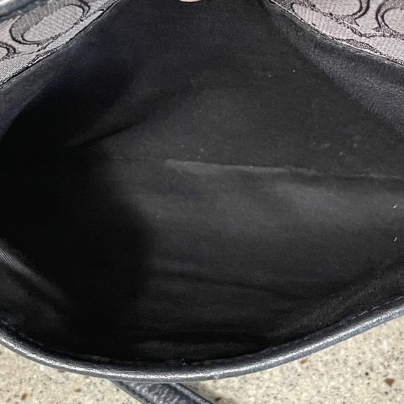 Coach Dark Gray Adjustable Strap Canvas Crossbody - Picture 7 of 9